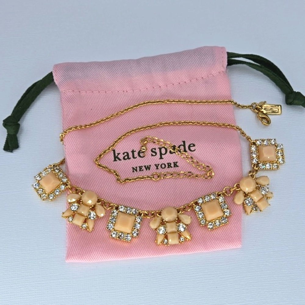 Kate Spade Peach Statement Necklace